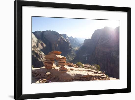 Arch On Top Of Angel's Landing In Zion National Park-Lindsay Daniels-Framed Photographic Print