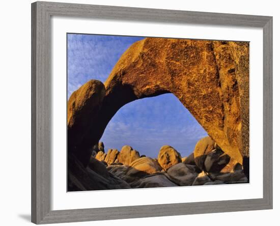 Arch Rock, Joshua Tree National Park, California, USA-Chuck Haney-Framed Photographic Print