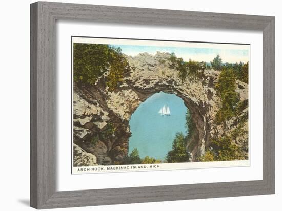 Arch Rock, Mackinac Island, Michigan-null-Framed Art Print