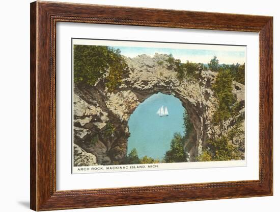 Arch Rock, Mackinac Island, Michigan-null-Framed Art Print