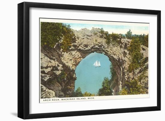 Arch Rock, Mackinac Island, Michigan-null-Framed Art Print