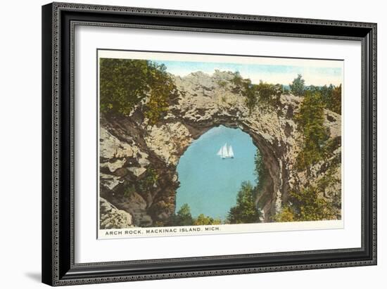 Arch Rock, Mackinac Island, Michigan-null-Framed Art Print