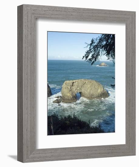 Arch Rock, Oregon, USA-Ethel Davies-Framed Photographic Print