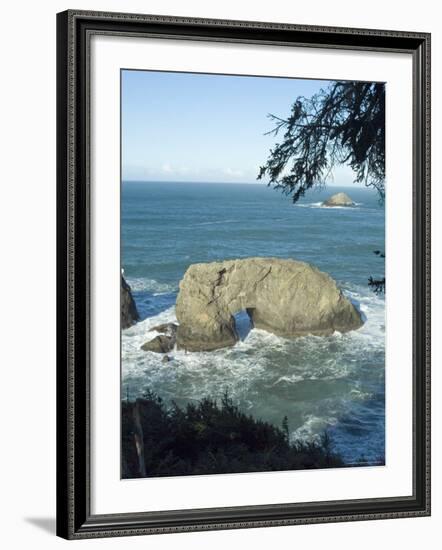 Arch Rock, Oregon, USA-Ethel Davies-Framed Photographic Print