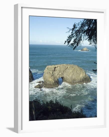Arch Rock, Oregon, USA-Ethel Davies-Framed Photographic Print