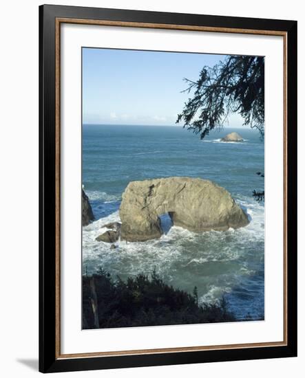 Arch Rock, Oregon, USA-Ethel Davies-Framed Photographic Print