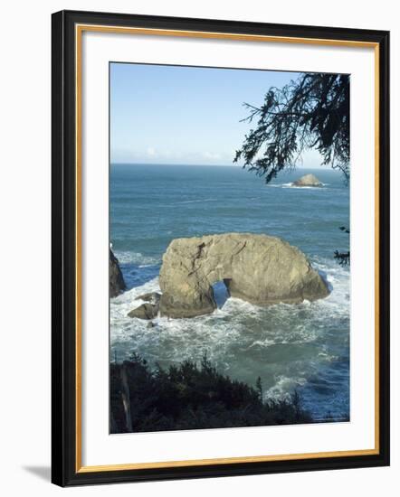 Arch Rock, Oregon, USA-Ethel Davies-Framed Photographic Print