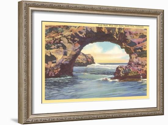 Arch Rock, Santa Cruz, California-null-Framed Art Print