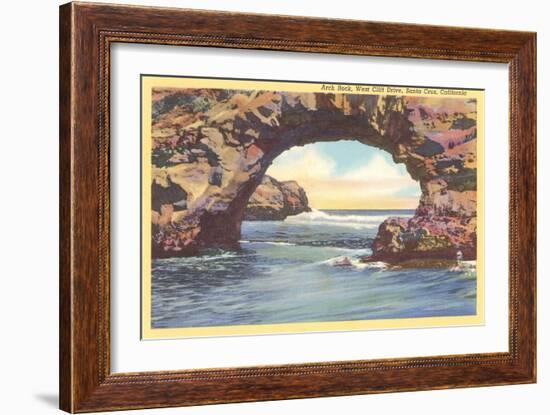 Arch Rock, Santa Cruz, California-null-Framed Art Print