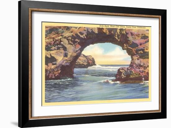 Arch Rock, Santa Cruz, California--Framed Art Print