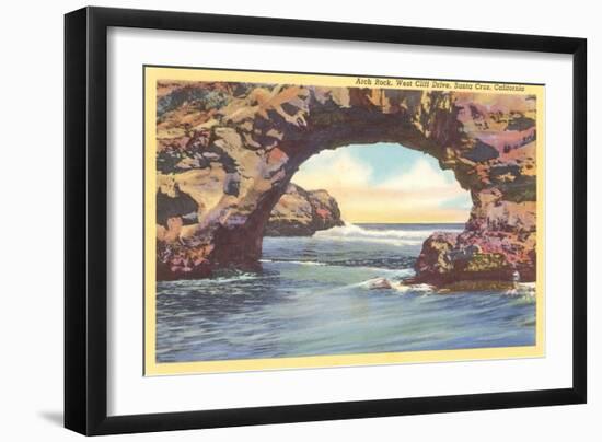 Arch Rock, Santa Cruz, California-null-Framed Art Print