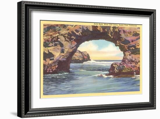 Arch Rock, Santa Cruz, California-null-Framed Art Print