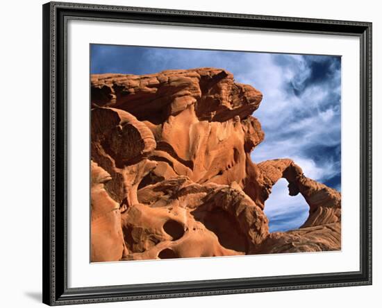 Arch Rock, Valley of Fire State Park, Nevada, USA-Charles Sleicher-Framed Photographic Print