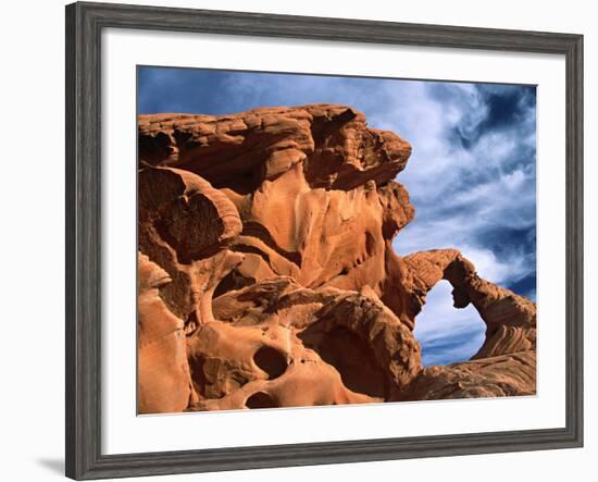 Arch Rock, Valley of Fire State Park, Nevada, USA-Charles Sleicher-Framed Photographic Print