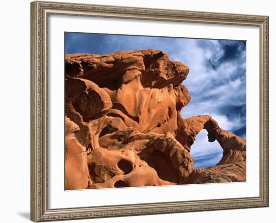 Arch Rock, Valley of Fire State Park, Nevada, USA-Charles Sleicher-Framed Photographic Print