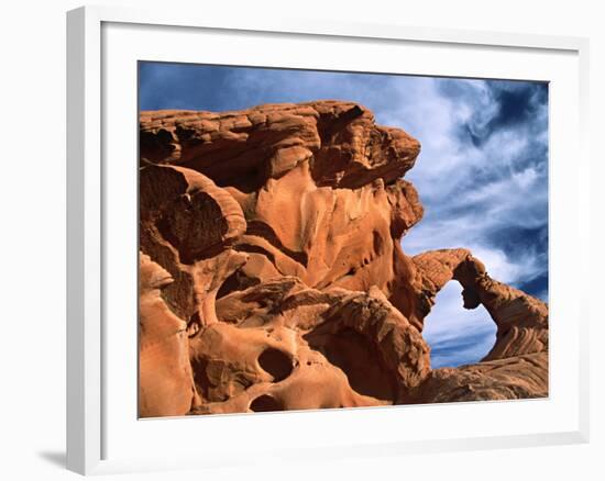 Arch Rock, Valley of Fire State Park, Nevada, USA-Charles Sleicher-Framed Photographic Print