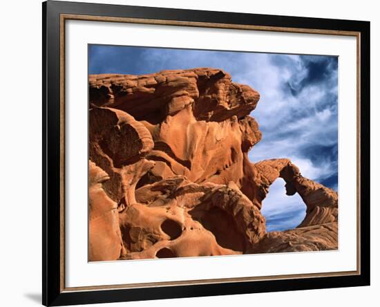 Arch Rock, Valley of Fire State Park, Nevada, USA-Charles Sleicher-Framed Photographic Print