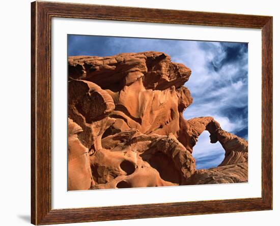 Arch Rock, Valley of Fire State Park, Nevada, USA-Charles Sleicher-Framed Photographic Print