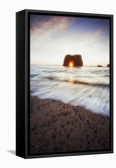 Arch Star and Beach Scene, Mendocino Coast, Northern California-Vincent James-Framed Premier Image Canvas