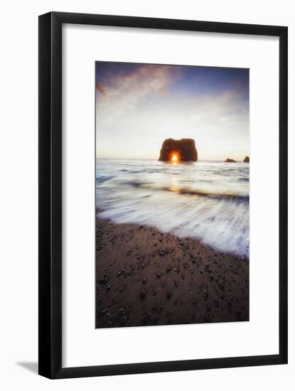 Arch Star and Beach Scene, Mendocino Coast, Northern California-Vincent James-Framed Photographic Print