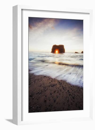 Arch Star and Beach Scene, Mendocino Coast, Northern California-Vincent James-Framed Photographic Print