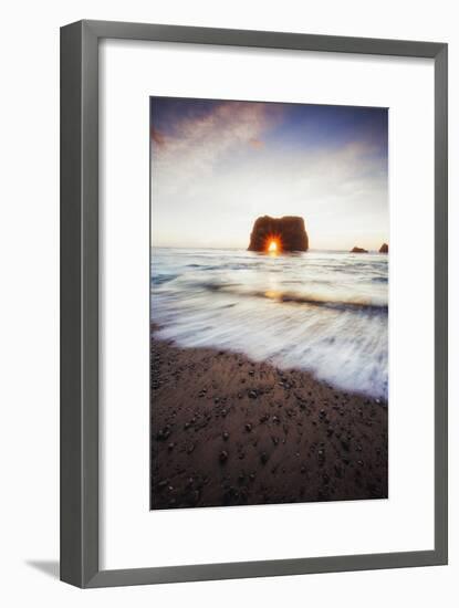 Arch Star and Beach Scene, Mendocino Coast, Northern California-Vincent James-Framed Photographic Print