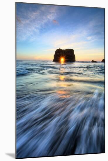 Arch Star and Shore Lines, Fort Bragg, Mendocino Coast-Vincent James-Mounted Photographic Print