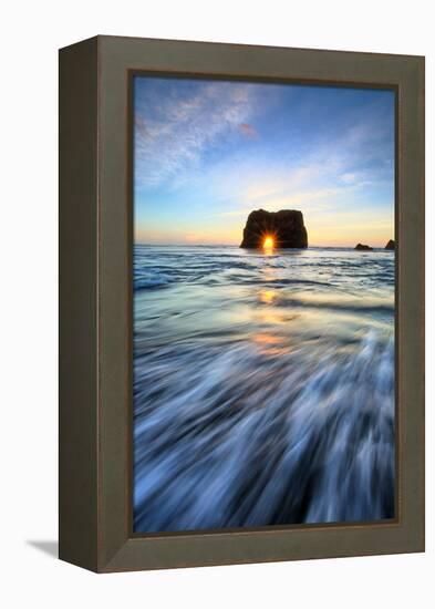 Arch Star and Shore Lines, Fort Bragg, Mendocino Coast-Vincent James-Framed Premier Image Canvas