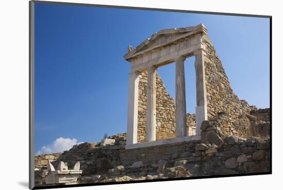Archaeological remains of the Temple of Isis, Delos, UNESCO World Heritage Site, Cyclades Islands, -Ruth Tomlinson-Mounted Photographic Print