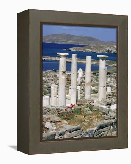 Archaeological Site, Delos, Unesco World Heritage Site, Greece-Adam Woolfitt-Framed Premier Image Canvas