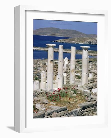 Archaeological Site, Delos, Unesco World Heritage Site, Greece-Adam Woolfitt-Framed Photographic Print