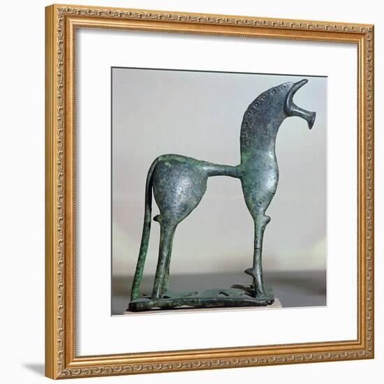 Archaic bronze figure of a horse, 6th century BC. Artist: Unknown-Unknown-Framed Giclee Print