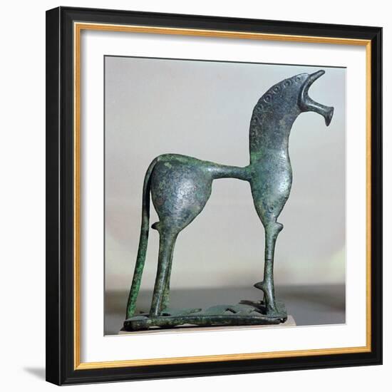 Archaic bronze figure of a horse, 6th century BC. Artist: Unknown-Unknown-Framed Giclee Print