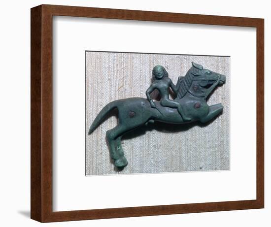 Archaic Greek bronze of a horse and rider, 6th century BC. Artist: Unknown-Unknown-Framed Giclee Print