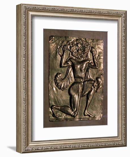 Archaic Greek gold plaque of a running gorgon, 7th century BC. Artist: Unknown-Unknown-Framed Giclee Print