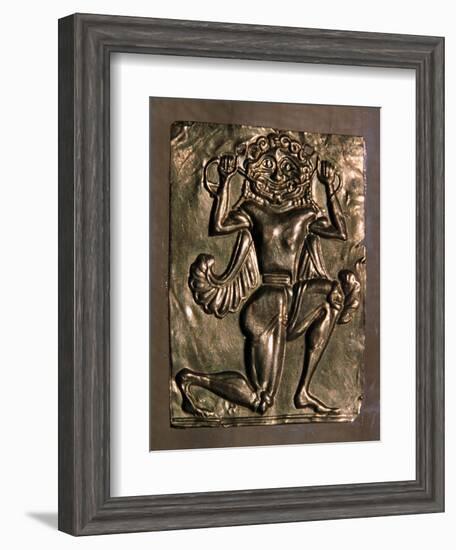 Archaic Greek gold plaque of a running gorgon, 7th century BC. Artist: Unknown-Unknown-Framed Giclee Print