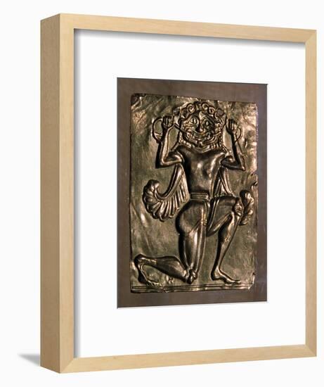 Archaic Greek gold plaque of a running gorgon, 7th century BC. Artist: Unknown-Unknown-Framed Giclee Print