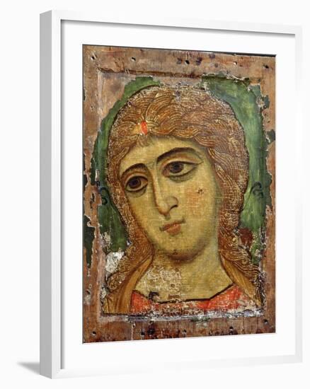 Archangel Gabriel (Angel with Golden Hair) Russian Icon, 12th Century-null-Framed Giclee Print