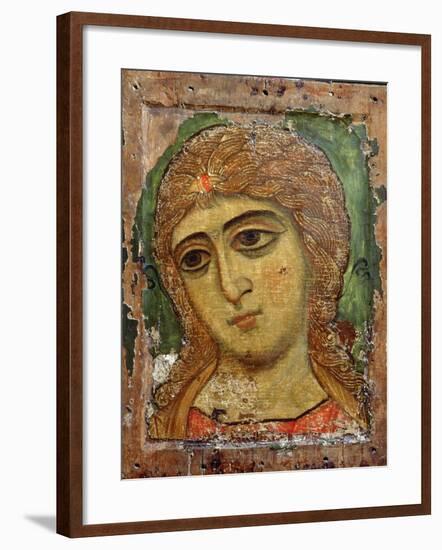 Archangel Gabriel (Angel with Golden Hair) Russian Icon, 12th Century-null-Framed Giclee Print