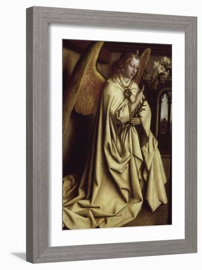 Archangel Gabriel, Ghent Altarpiece-Jan van Eyck-Framed Giclee Print