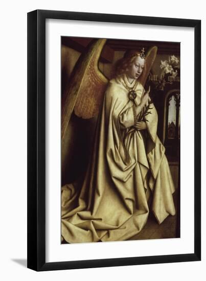 Archangel Gabriel, Ghent Altarpiece-Jan van Eyck-Framed Giclee Print