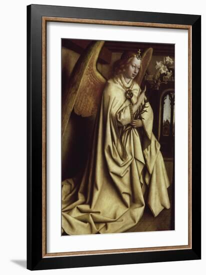 Archangel Gabriel, Ghent Altarpiece-Jan van Eyck-Framed Giclee Print