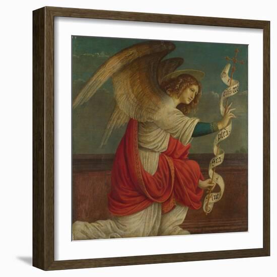 Archangel Gabriel (Panel from an Altarpiece: the Annunciatio), before 1511-Gaudenzio Ferrari-Framed Giclee Print