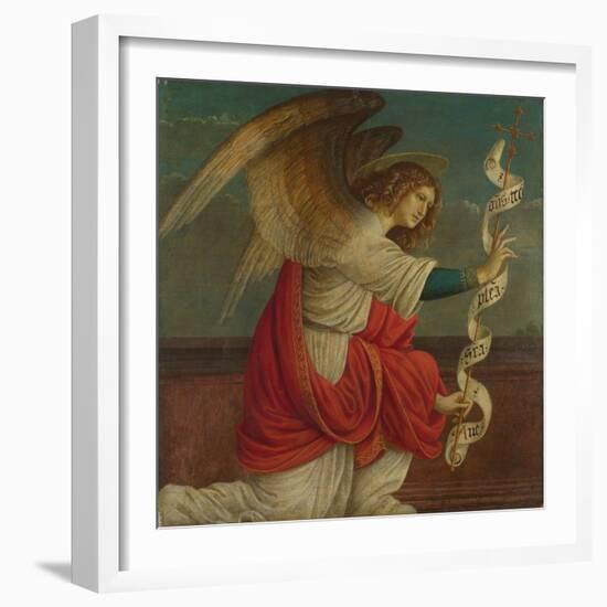 Archangel Gabriel (Panel from an Altarpiece: the Annunciatio), before 1511-Gaudenzio Ferrari-Framed Giclee Print