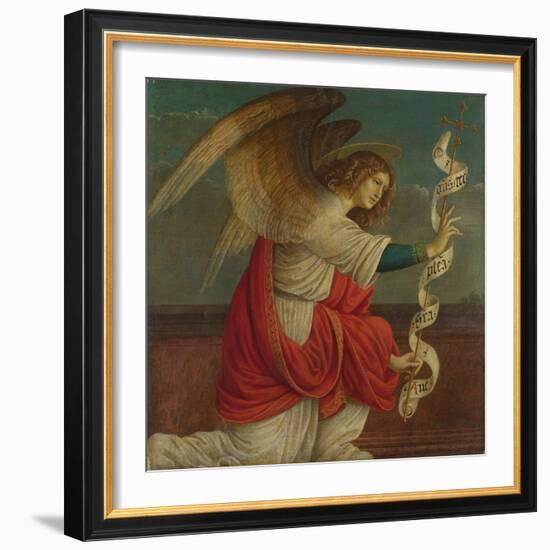 Archangel Gabriel (Panel from an Altarpiece: the Annunciatio), before 1511-Gaudenzio Ferrari-Framed Giclee Print