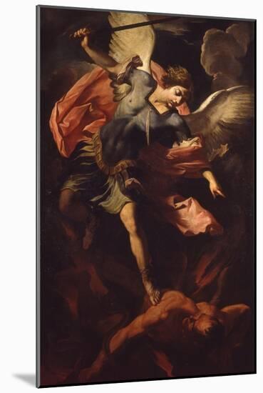 Archangel Michael Defeating Lucifer-Panfilo Nuvolone-Mounted Art Print