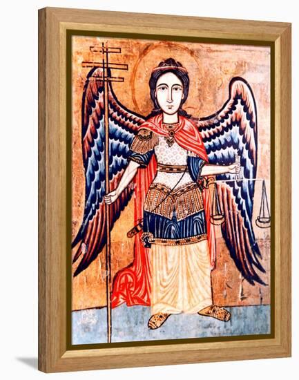 Archangel Michael Holding the Scales of Judgement-null-Framed Premier Image Canvas