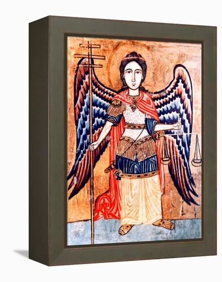 Archangel Michael Holding the Scales of Judgement-null-Framed Premier Image Canvas