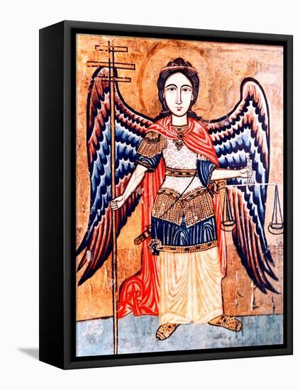 Archangel Michael Holding the Scales of Judgement-null-Framed Premier Image Canvas