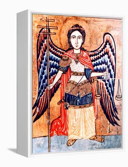 Archangel Michael Holding the Scales of Judgement-null-Framed Premier Image Canvas